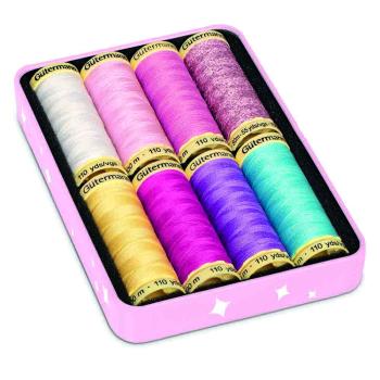 Preview: Gütermann Cute and Pink Nähfaden-Box 7x100m und 1x50m